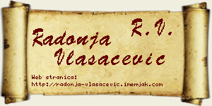 Radonja Vlasačević vizit kartica